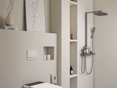  壁挂式马桶 隐藏式水箱 落地马桶节点大样图 