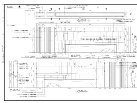  入口景墙CAD节点大样 
