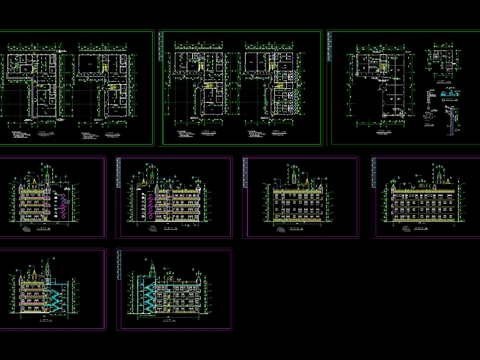  欧式幼儿园建筑图 