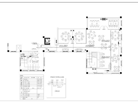  西餐厅电气CAD施工图 
