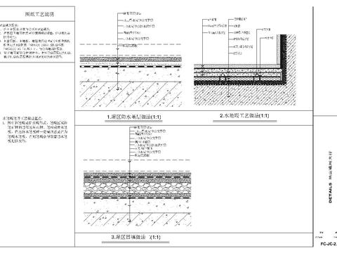  石材 地台节点CAD施工图 