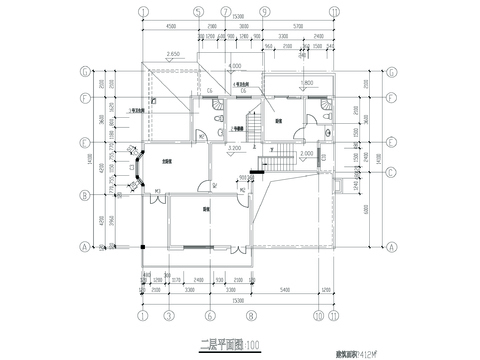  法式別墅CAD施工圖 