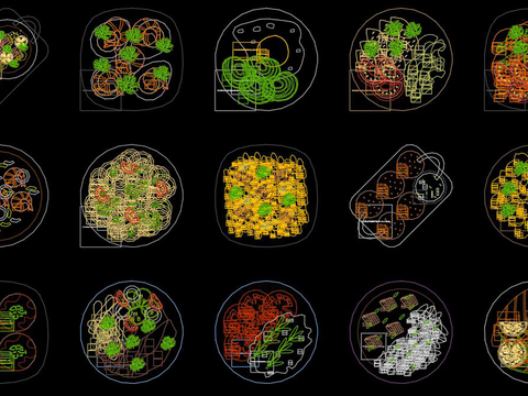  中式传统美食CAD图库 