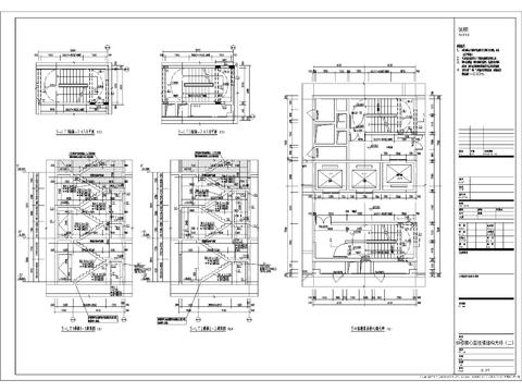  电梯轿厢楼梯节点大样 