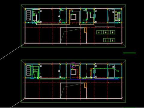  办公楼电气cad施工图 