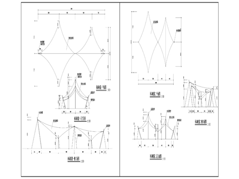  4休闲帐篷cad大样图 