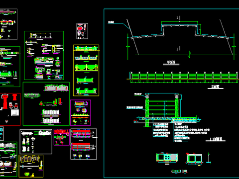  围墙栏杆节点大样 