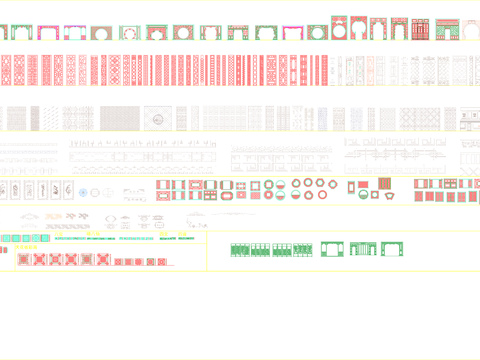  中式经典元素集合CAD图库 