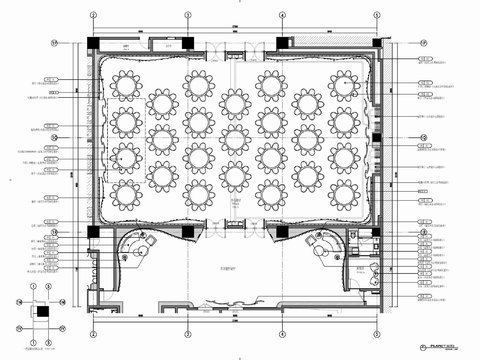  宴会厅CAD施工图 