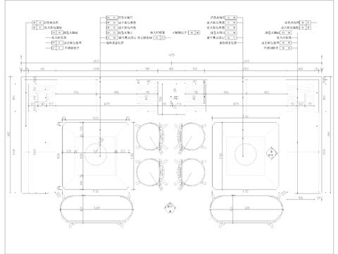 火锅店 餐厅cad平面图 