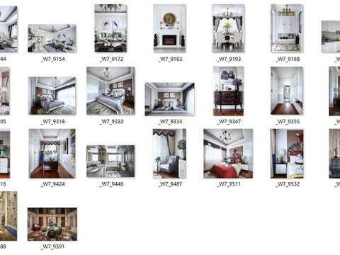  法式别墅-保利.西子城 施工图全套+实景图 