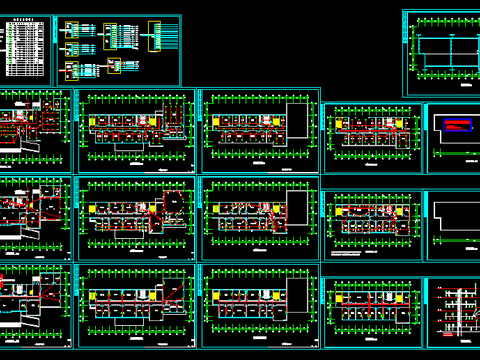 办公楼电气CAD施工图 