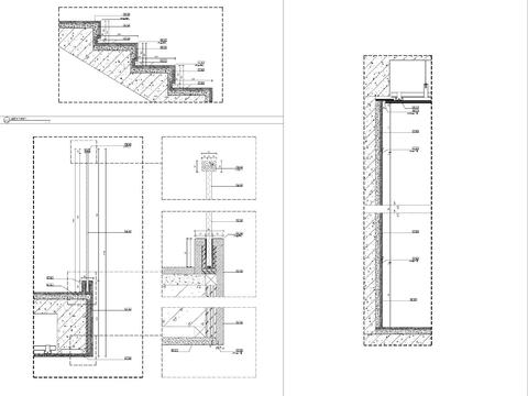  楼梯间 踏步cad大样图 