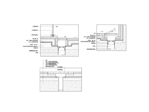  卫生间地漏cad节点大样 