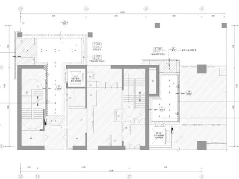  现代办公大厅 电梯厅 公共空间cad施工图 
