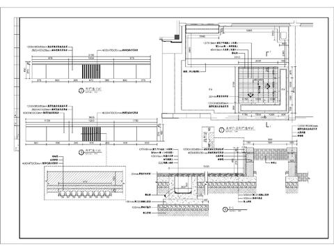  木平台及种植池细部细部CAD施工图 