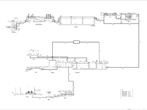  污水處理廠改擴(kuò)建項(xiàng)目cad施工圖 