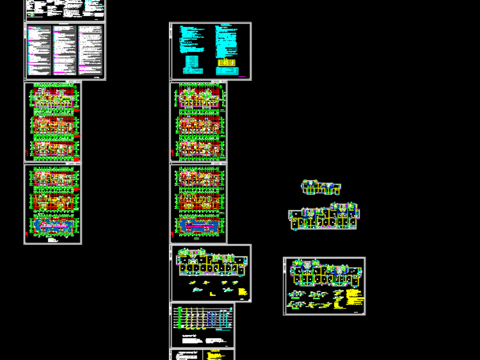  界集镇金色界城31号楼给排水设计cad施工图 