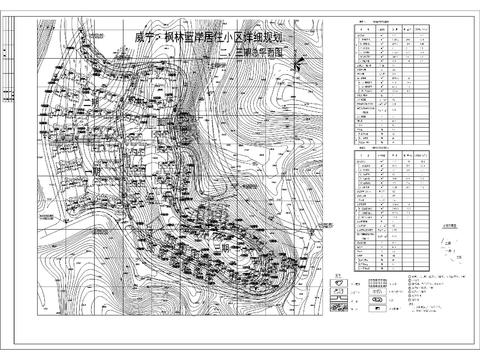  某居住小區(qū)詳細(xì)規(guī)劃二三期總平面CAD施工圖 