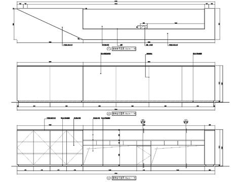  现代简约接待台施工详图 接待台 咨询台 服务台cad大样图 
