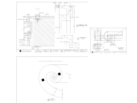  新古典栏杆cad大样图 