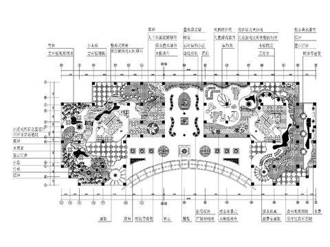  屋頂庭院花園景觀cad施工圖 