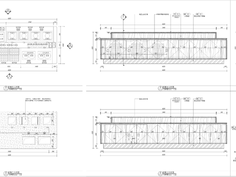  自助餐台节点大样图 