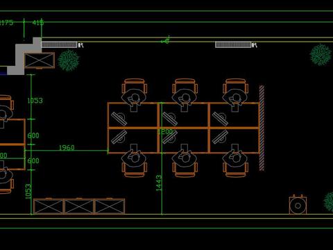  办公室平面布置 