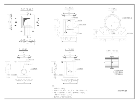  東溪河烏龍鄉(xiāng)重點(diǎn)中小河流綜合治理工程cad施工圖 