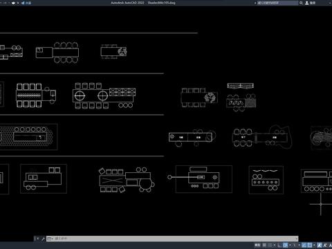  餐桌 茶艺桌 长桌 接待桌 西餐桌椅cad图库 