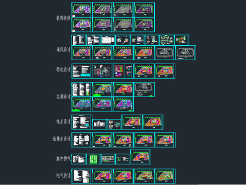  基因检测 PCR实验室 装修 水电 空调 通风 供气 纯水cad施工图 