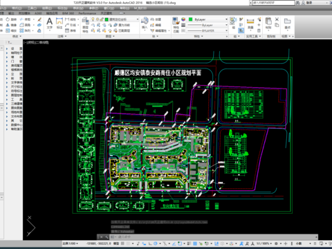  小区规划景观cad平面图 