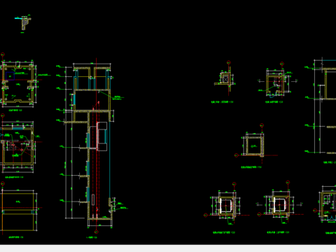  观光电梯节点大样 