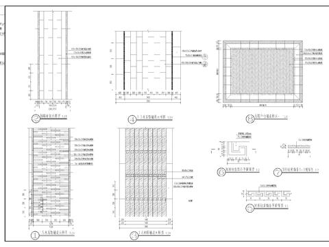  多种铺装cad大样图 