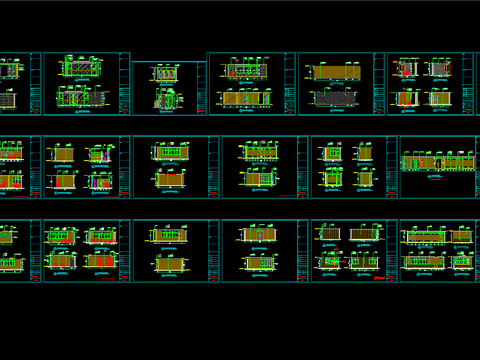 邮储银行网点及办公CAD施工图 
