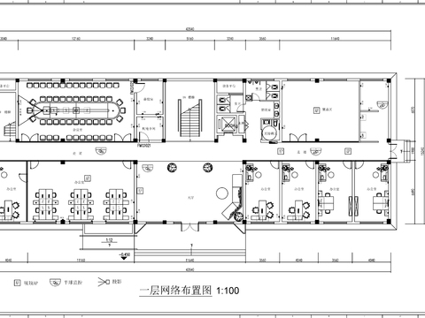  辦公樓網(wǎng)絡cad平面圖 