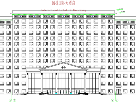  酒店cad建筑图纸 