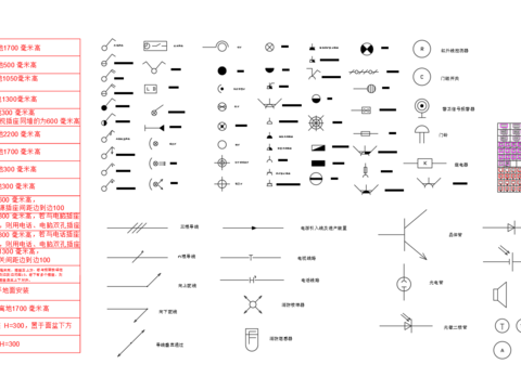  CAD开关插座图库 