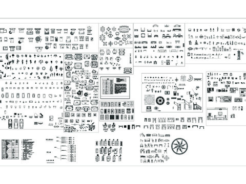  室内常用cad图库 