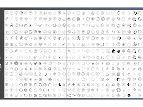  400多种树木平面CAD图库 
