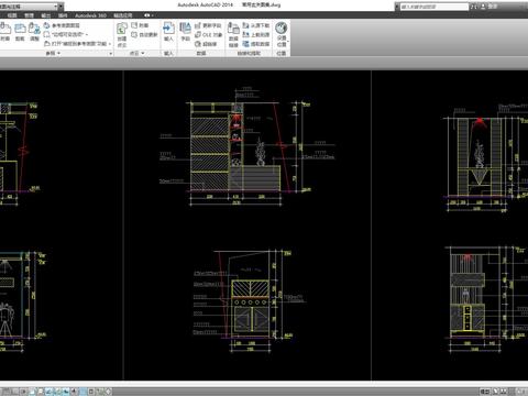  常用玄关cad图库 