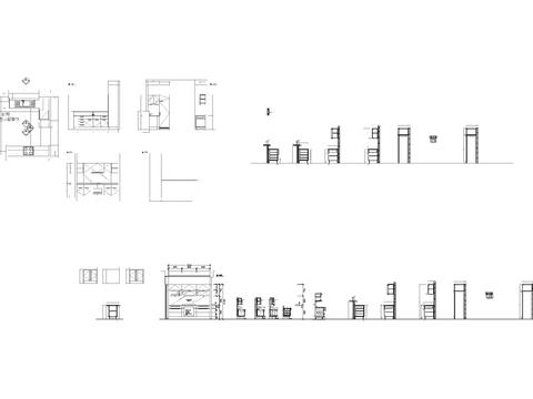  厨房橱柜节点大样 