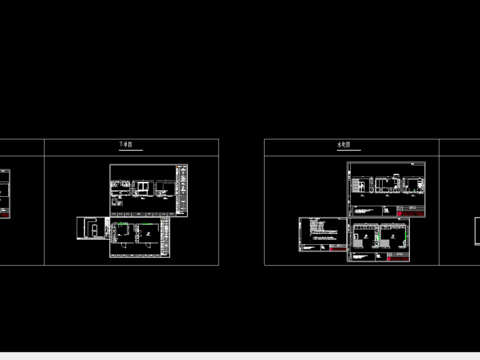  2套厨柜设计CAD图纸 