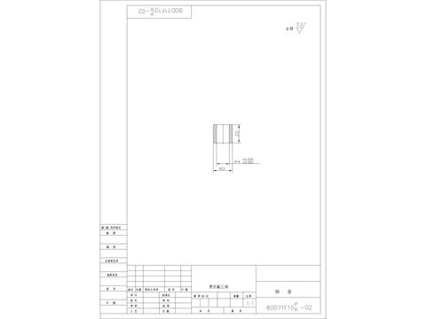  金属轴套CAD节点大样 