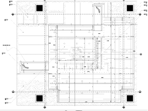 酒店大堂水景cad大样图