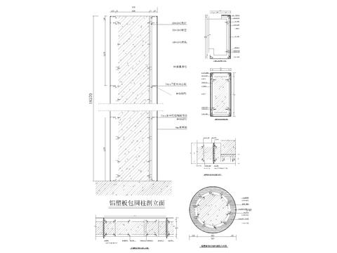  铝塑板CAD节点大样 