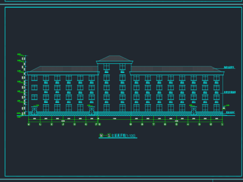  某旅游区宾馆建筑CAD施工图 