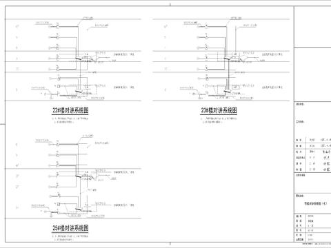  弱电系统图cad大样图 