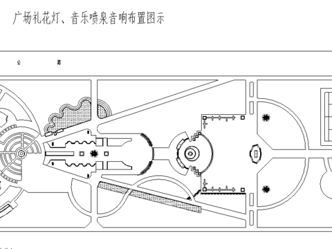 霍城廣場CAD施工圖 