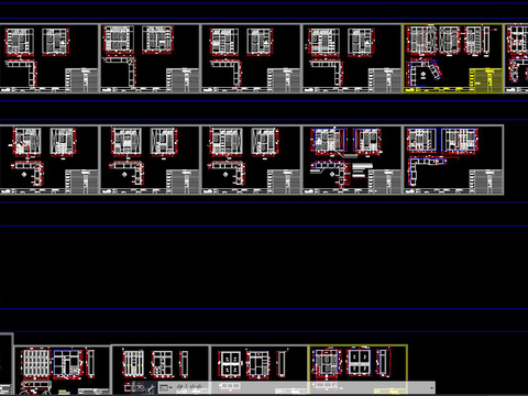  全屋定制衣柜cad图库 